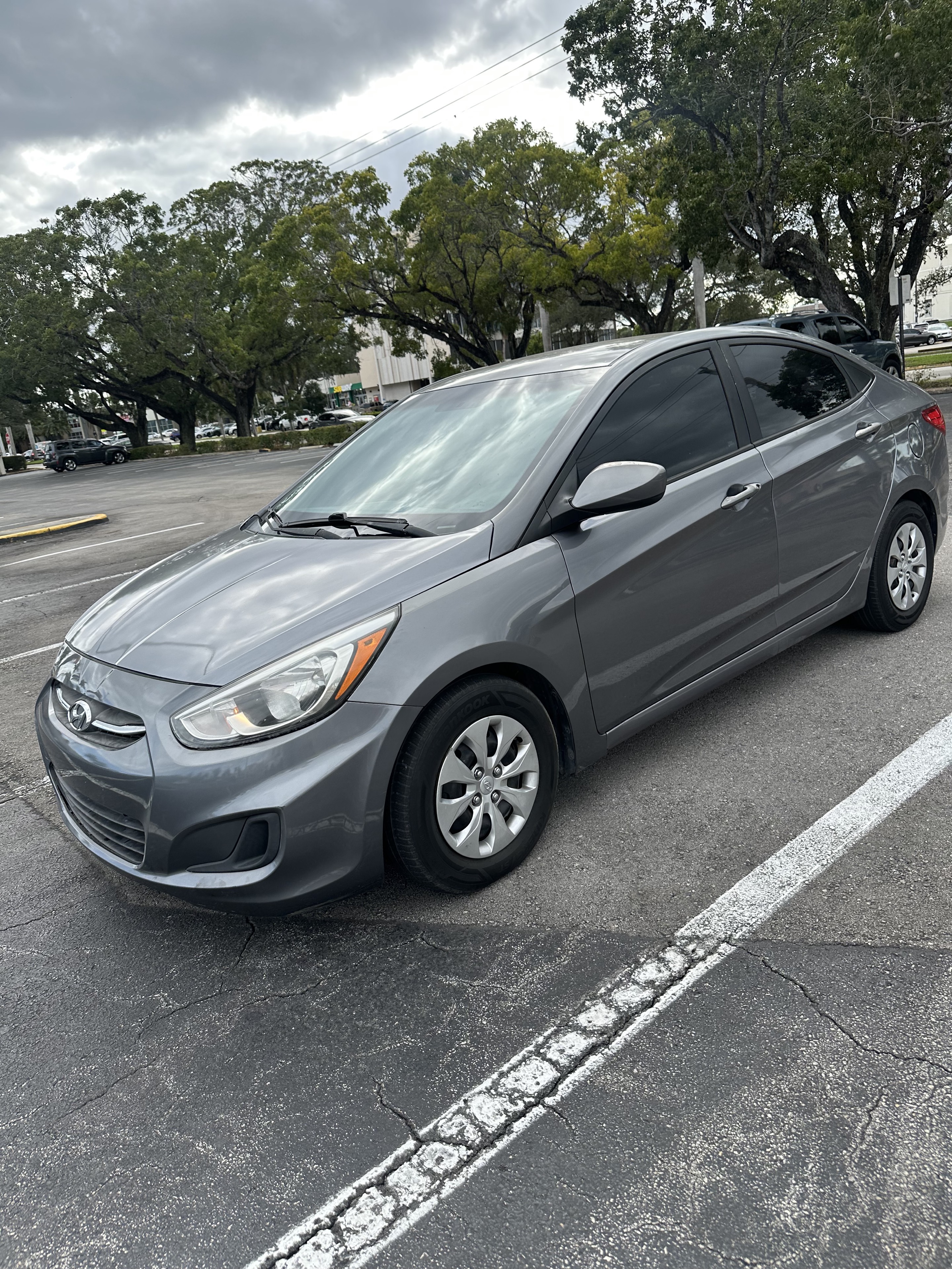 Gray Hyundai Accent economy rental